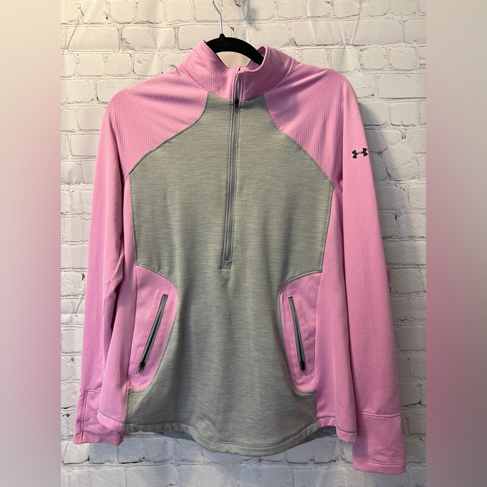 EUC Under Armour 1/2 zip runnng pullover Women’s Size L